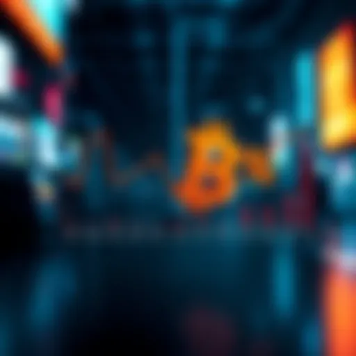 A graphic showing a declining BTC earning rate to 6% compared to stable rates of NEXO, XRP, and AVAX in a market trend chart