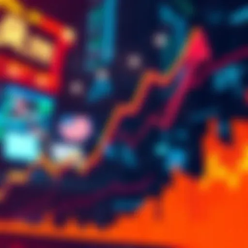 Graph showing an upward trend symbolizing a bull market with traders looking optimistic