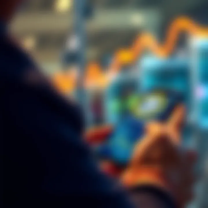 Person using a smartphone to buy Bitcoin through a secure app