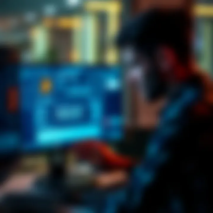 Buyer checks empty digital wallet A concerned buyer looking at a computer screen with a digital wallet showing a zero balance after purchasing Bitcoin Segwit from Noones.