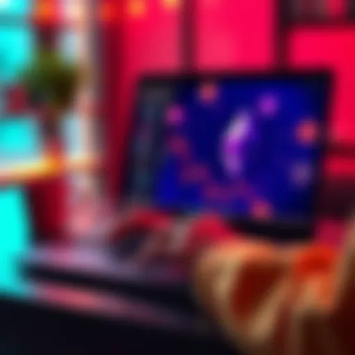 A person using a laptop to buy Pulse with Ethereum, showing cryptocurrency symbols on the screen.