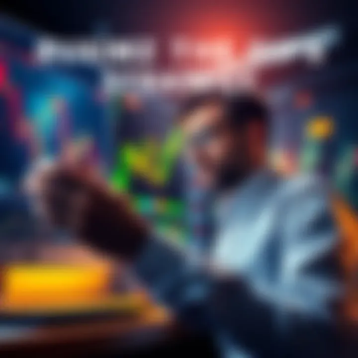 A person analyzing stock charts while considering investment options during a market dip.