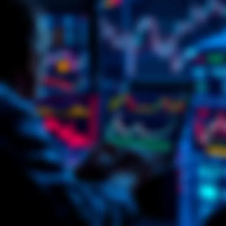 A person analyzing cryptocurrency trends on a laptop, with charts and graphs displayed, showing interest in copy trading.