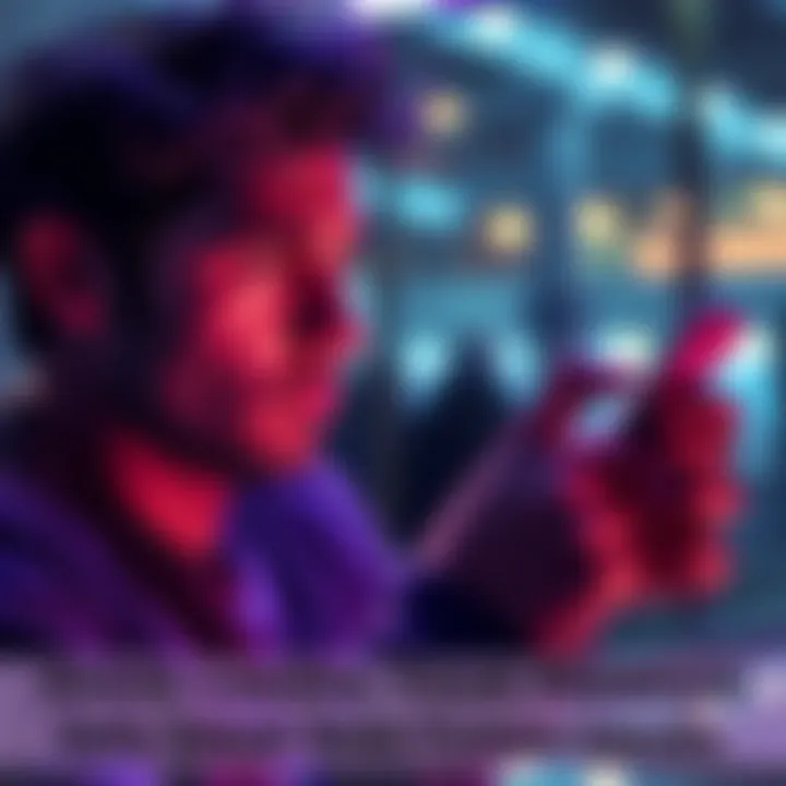 A person looks worried while checking their card balance on a smartphone, concerned about their premium daily streak being affected.