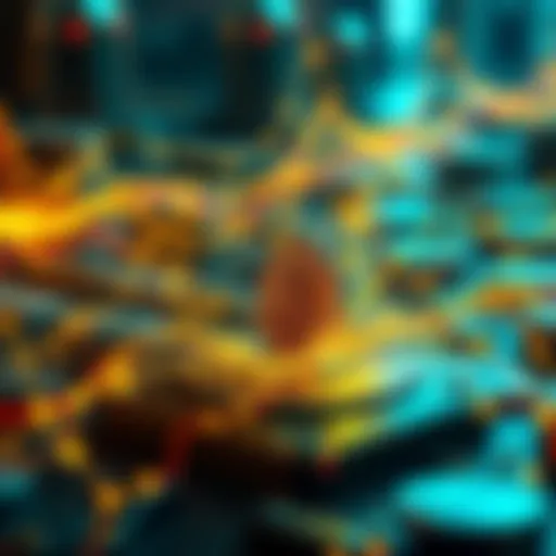 Visual representation of the Cash Fusion feature in Bitcoin Cash, showing mixed transactions for enhanced privacy.