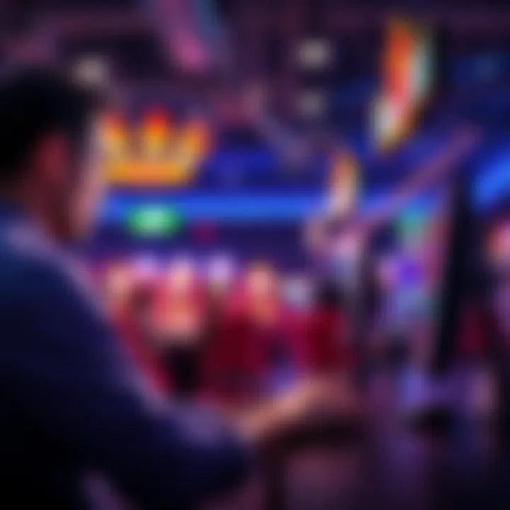 A player at an online casino looking at their computer screen while considering cashing out USDT.