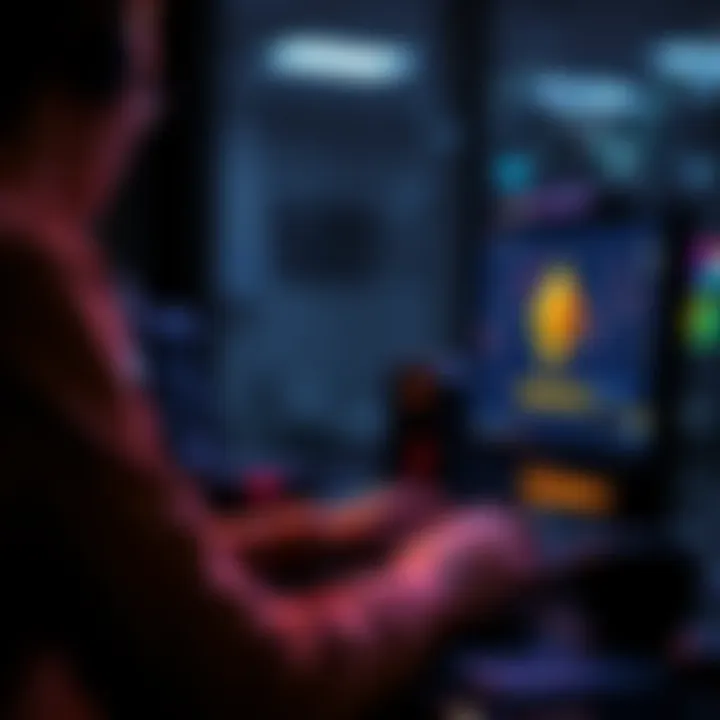 A person using a computer to exchange Monero for stablecoins without KYC verification