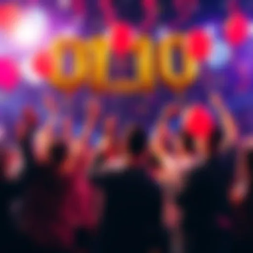A group of people celebrating their achievement of joining the 0.10 Club with balloons and confetti