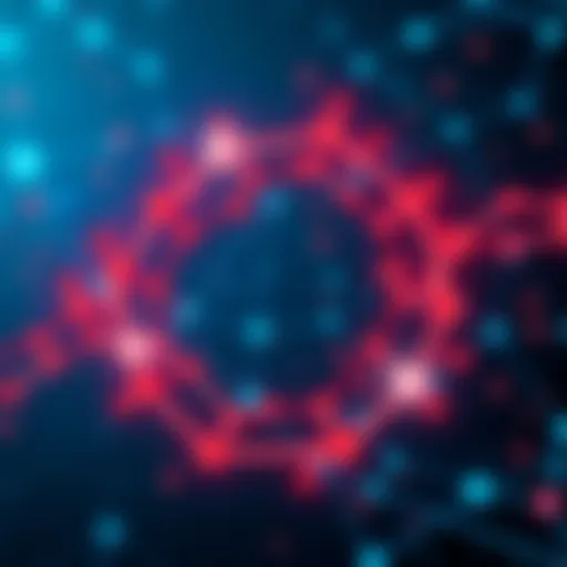 Visual representation of Chainlink's Cross-Chain Interoperability Protocol linking various blockchains with seamless token transfers.