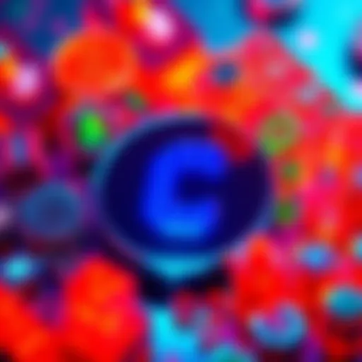 The Chainlink logo surrounded by various financial symbols representing integration in finance