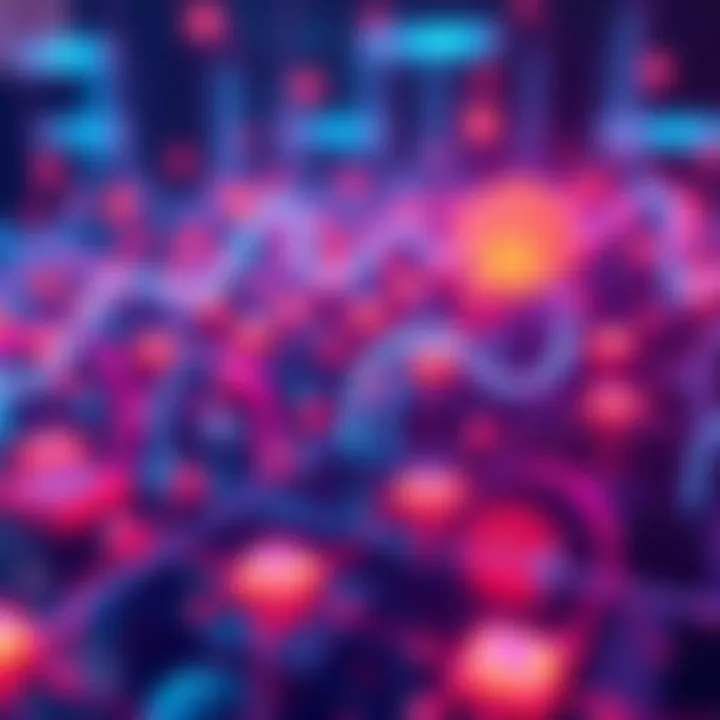 Visual representation of Chainlink's role in tokenization, showcasing data flow and secure transactions on a blockchain network.