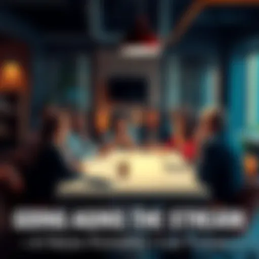 A group of diverse people discussing ideas around a table, symbolizing the exchange of different perspectives.