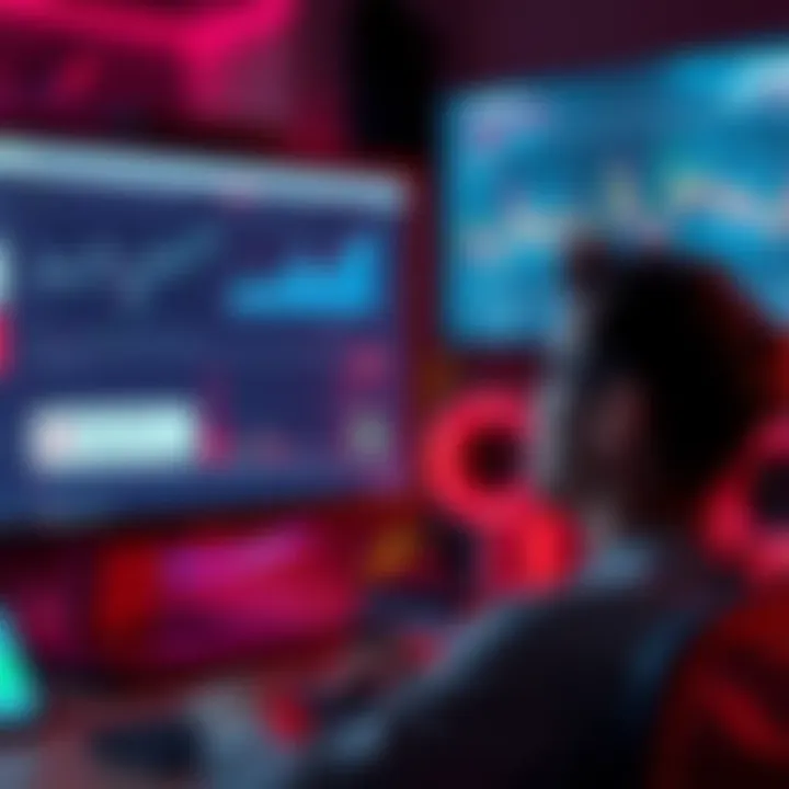 A person looking at a computer screen displaying a chart with a deletion warning, showing confusion and curiosity about the post removal.