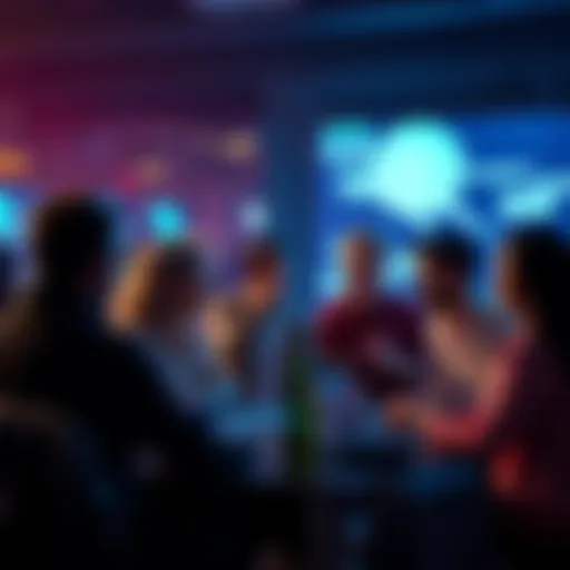 A group of people engaging in a lively chat discussion, highlighting different communication styles and strategies.