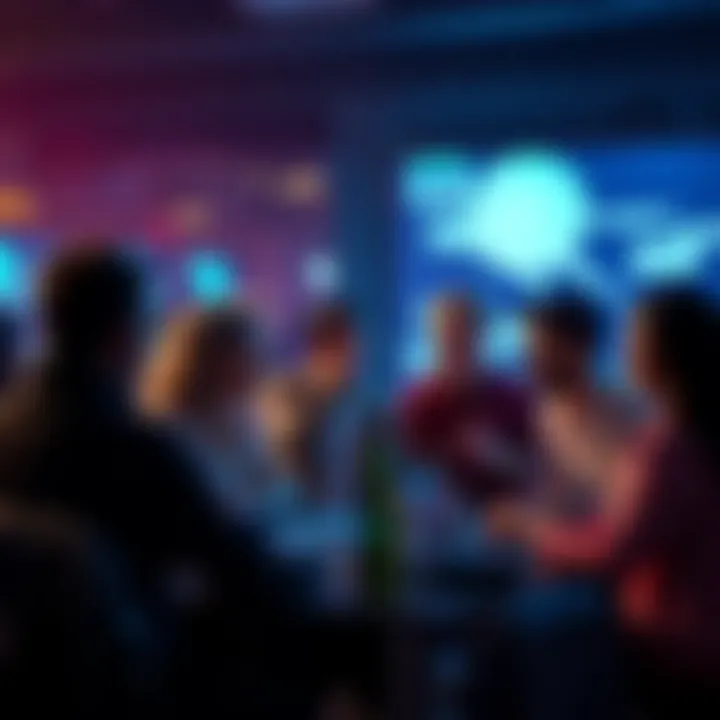 A group of people engaging in a lively chat discussion, highlighting different communication styles and strategies.