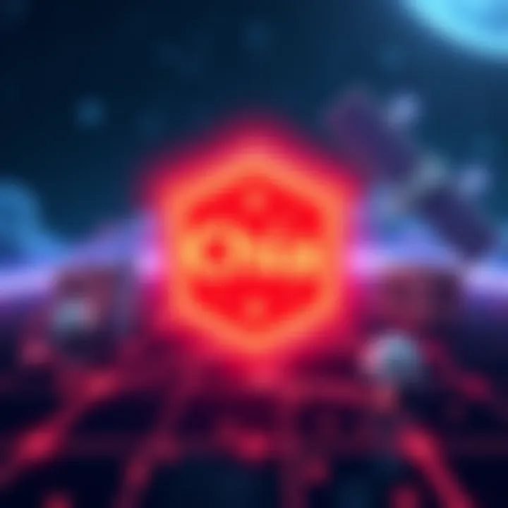 A graphic showing the Chia logo with a secure blockchain background and a StarLink satellite connection illustration.
