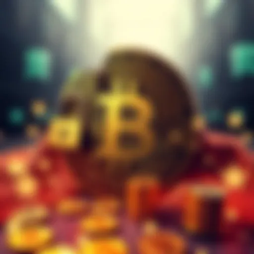 A graphic showing a giant Bitcoin symbol with a broken lock, highlighting the theft and tension between China and the U.S.