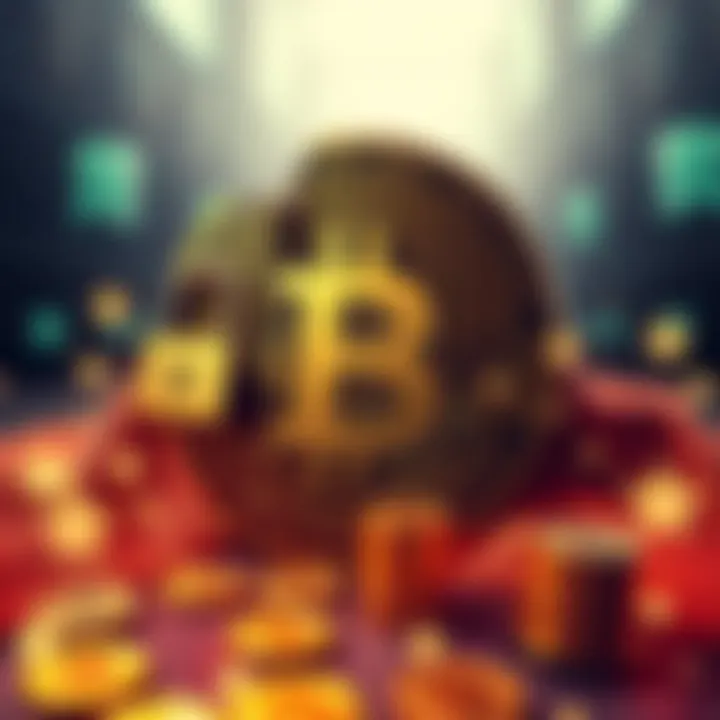 A graphic showing a giant Bitcoin symbol with a broken lock, highlighting the theft and tension between China and the U.S.