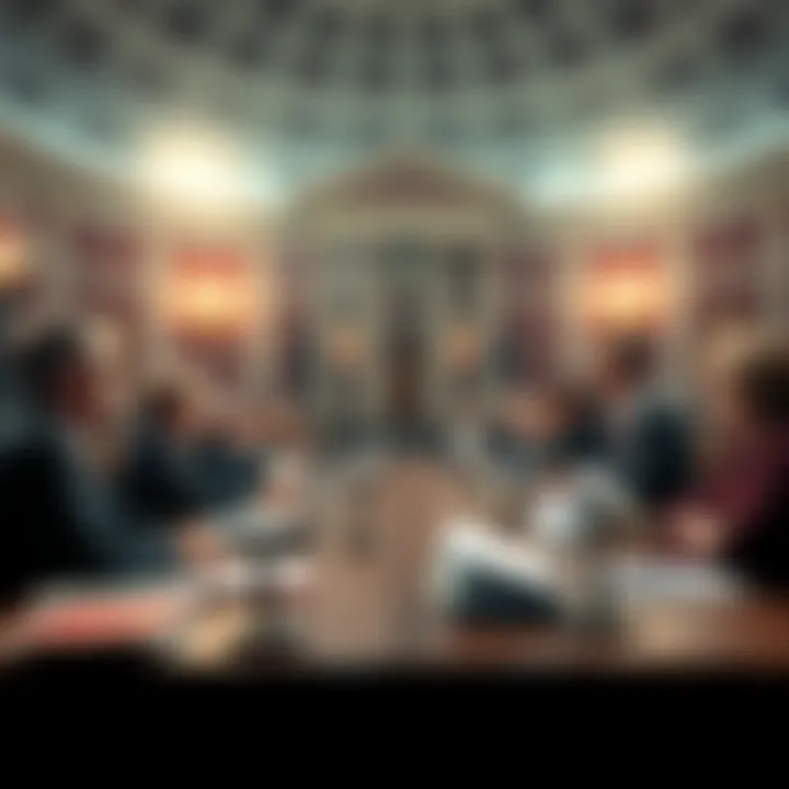 U.S. Senators prepare for debate on the CLARITY Act, with documents and microphones in front of them