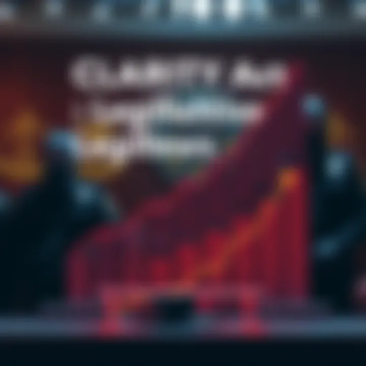CLARITY Act Legislative Progress A graphic showing the rising support for the CLARITY Act, symbolizing growth in regulatory clarity for cryptocurrencies, with law enforcement symbols in the background.