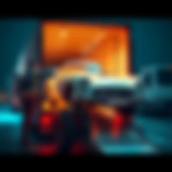 A person loading a vintage car onto a transport truck after winning it at auction