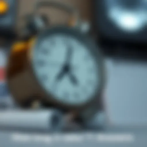 A clock next to a calendar showing passing time