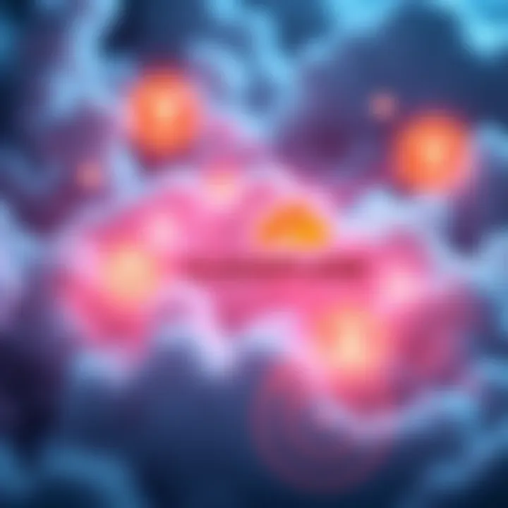 Cloudflare Outage Impact A visual representation of cloud services affected by an outage, with logos of Theta and Tfuel shown as alternatives.