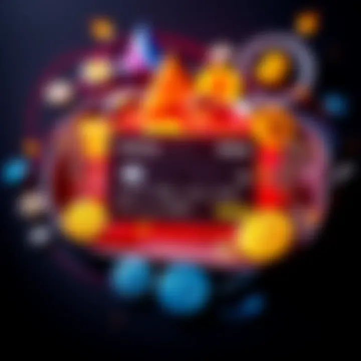 A COCA Card displayed with various cryptocurrency symbols around it, illustrating earning cashback and interest.