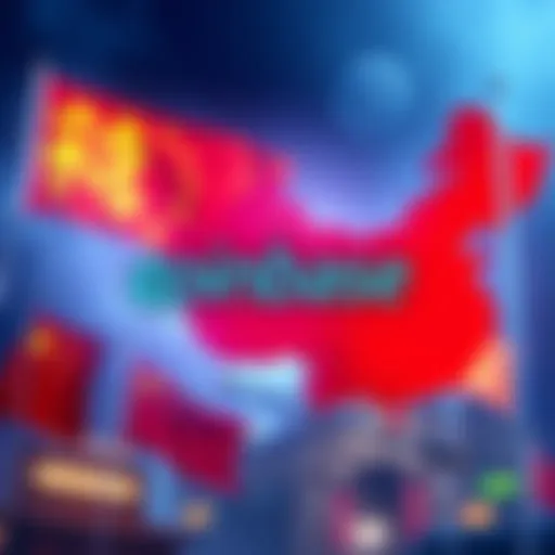 A graphic showing the Coinbase logo alongside Chinese symbols and flags, representing the platform's new access for Chinese users.