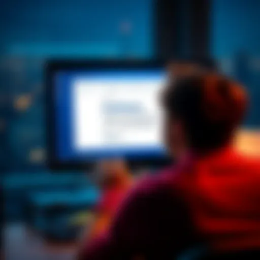 A worried person looks at their computer screen showing an email claiming their Coinbase account was deleted