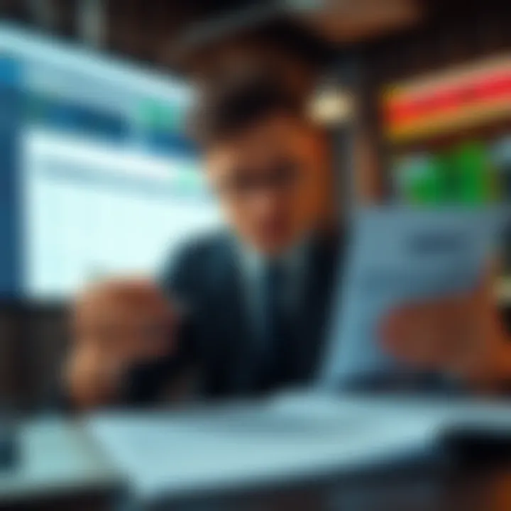 Coinbase 1099DA Tax Forms A person reviewing mismatched Coinbase 1099DA tax forms alongside tax software results, looking concerned about discrepancies.