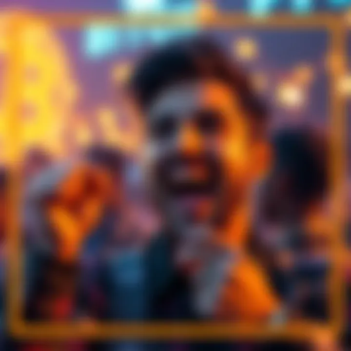 Person excited about earning a $20 Bitcoin bonus using CoinSpot referral code REFHEUHDK