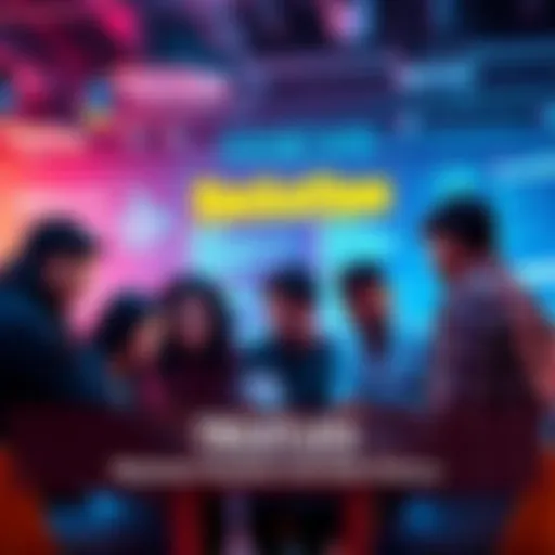 Group of people discussing ideas for a hackathon project, focusing on machine learning and data science.