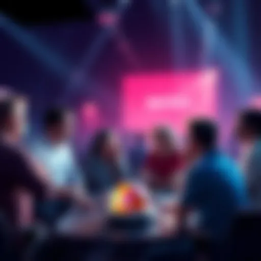 Group of people discussing strategies for bid tokens in Atlas Earth, showcasing different opinions on max bidding and token use.