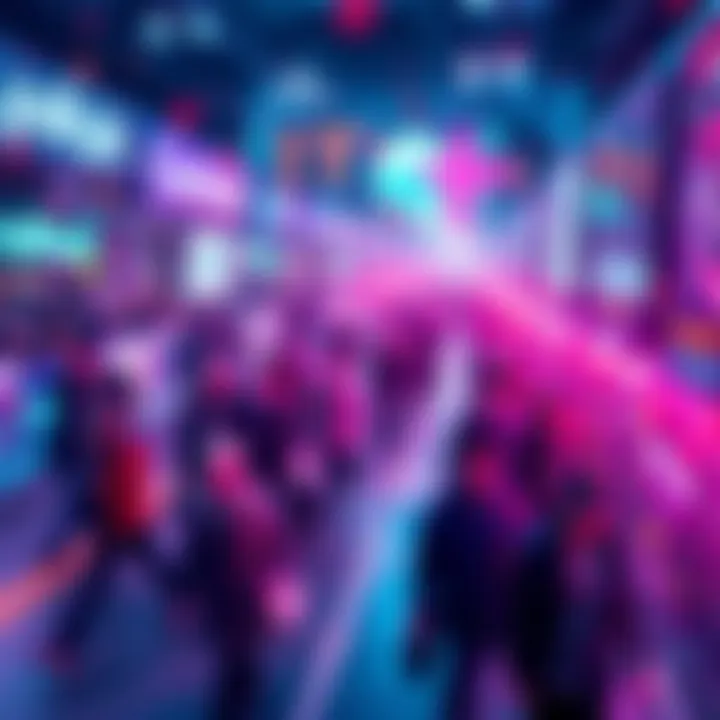 Visual of community tokens and blockchain activity on Polkadot platform