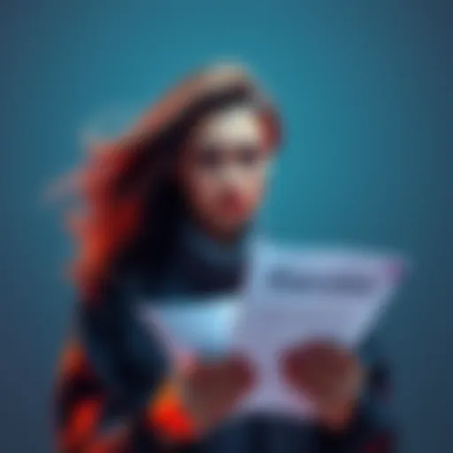 A person holding documents with a concerned expression, symbolizing the complaint against Revolut for account closures.