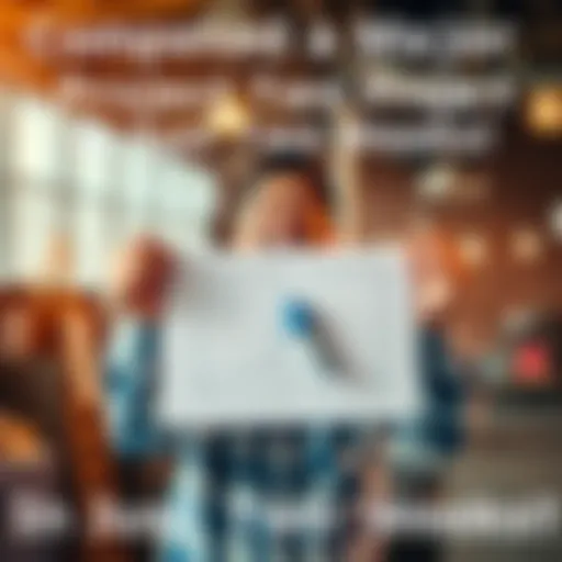 A person holds a finished project in their hands, smiling and celebrating the achievement after working hard for two weeks.