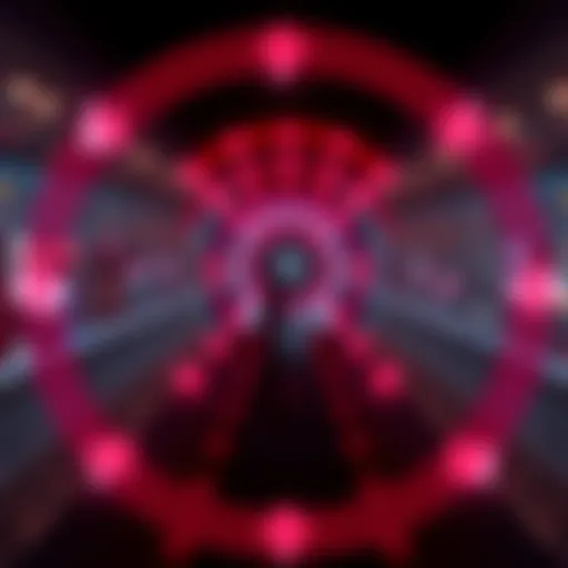 A visual representation of repeating patterns symbolizing recurring events in daily life, featuring arrows showing circular motion.