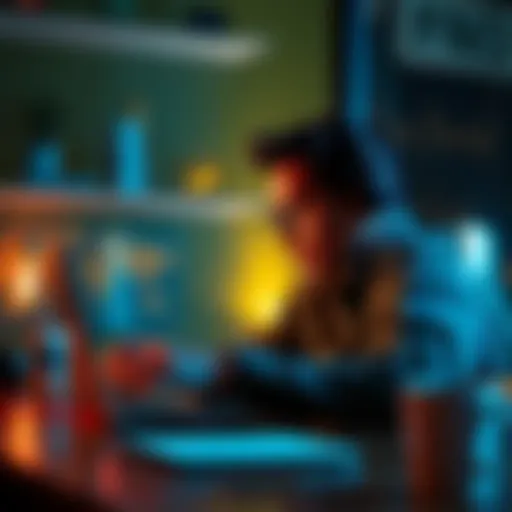 A person on a laptop looking frustrated while trying to contact support for help with migration process.