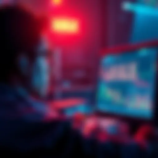 A person looking at a computer screen, confused about missing AVAX in their Core Wallet after staking.
