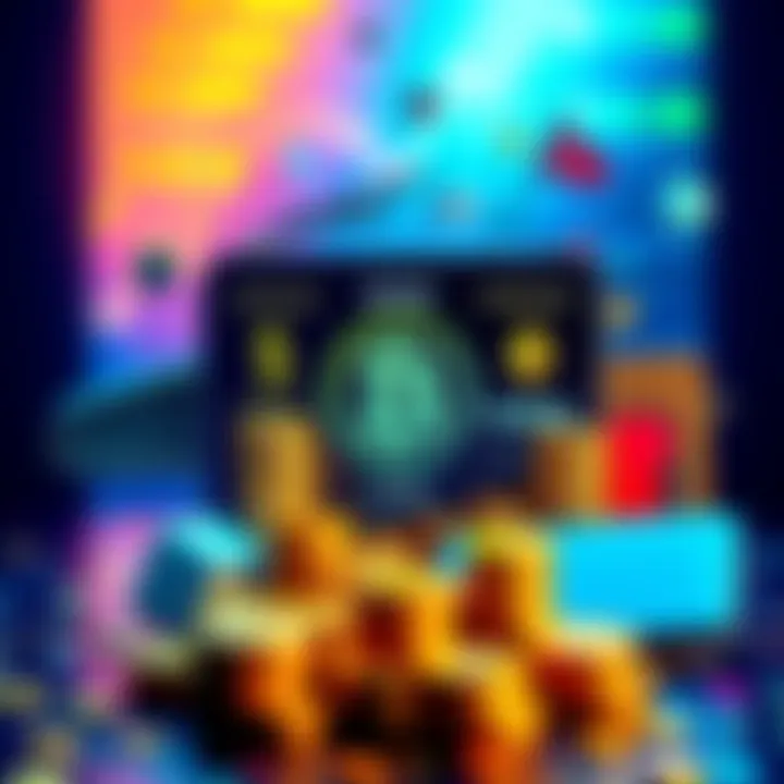 A visual representation of stablecoins and programmable corporate cards transforming financial transactions, showing a digital wallet alongside traditional banking icons.