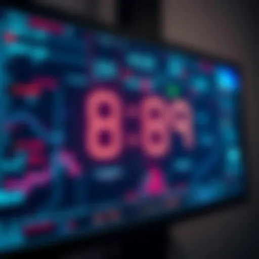 A digital countdown timer on a screen showing incorrect and changing times, causing frustration among viewers.