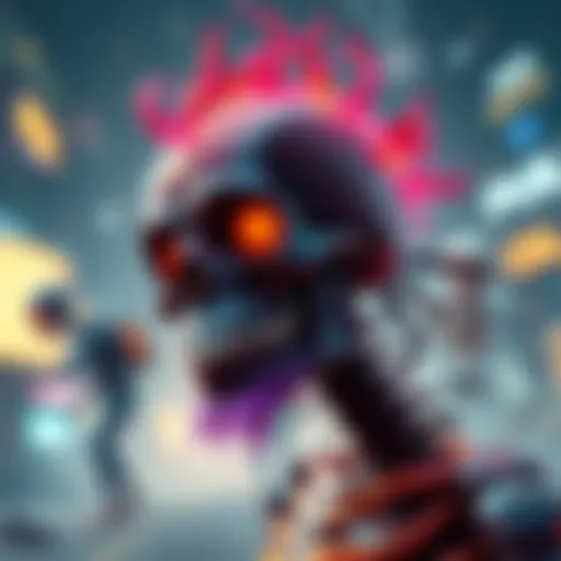 An artistic representation of the concept 'What if Skelly', showcasing various imaginative scenarios and characters that spark creativity.