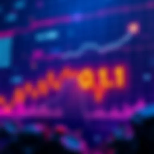 A chart showing the decline of CRO cryptocurrency to 0.1, with a downward trend and concern among investors.