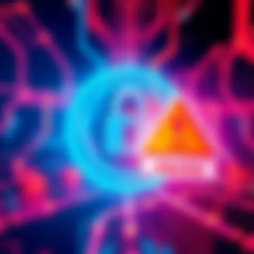 Visual showing Cronos logo with a security lock symbol and a warning sign indicating a halt due to a hack