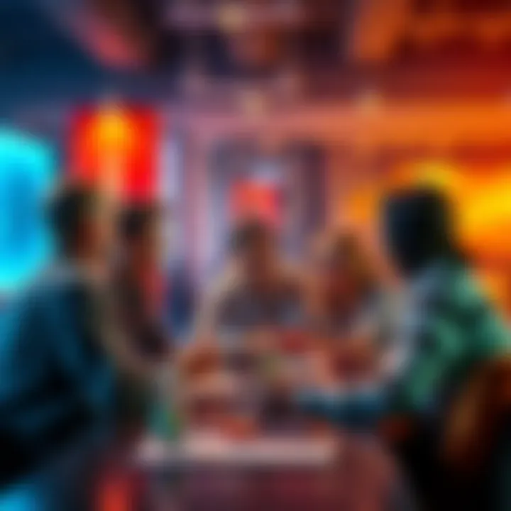 A group of people engaging in a lively discussion about cryptocurrency, sharing tips and strategies while being mindful of scams.