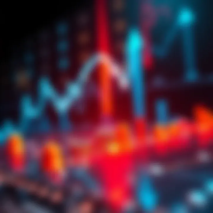 A downward trend graph showing significant loss in cryptocurrency value amid economic uncertainty.