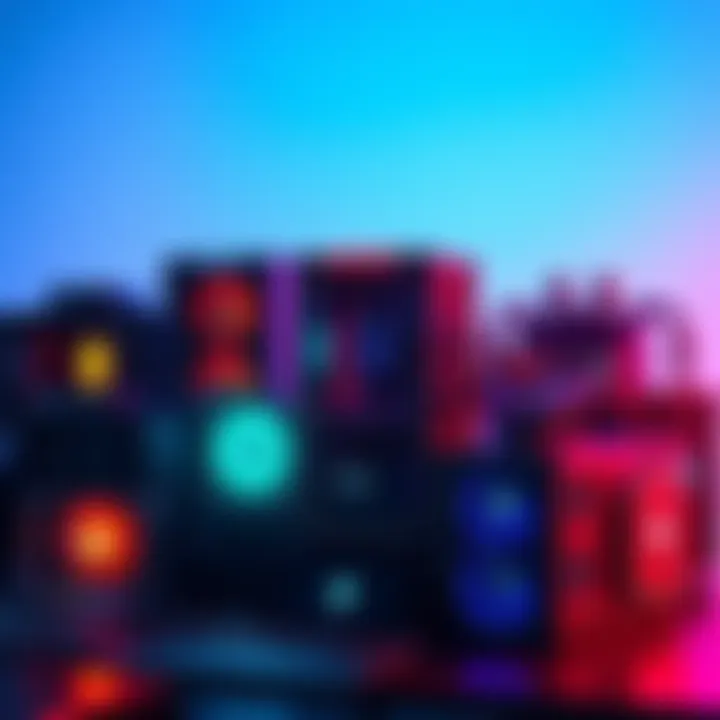 A collection of cryptocurrency mining rigs suitable for Solana and Ethereum, displaying their features and design in a tech setup.