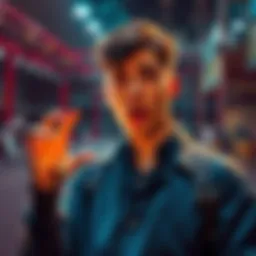 A visual representation of cryptocurrency theft with a confused individual holding digital coins, symbolizing connections to a contractor's family member.