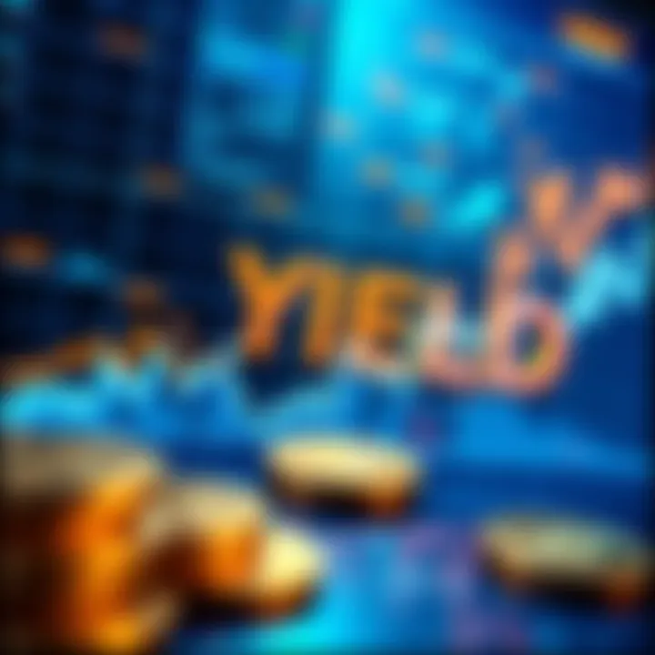 A digital display of cryptocurrency coins with a graph showing fluctuating values, representing the current state of crypto investments.